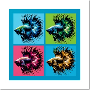 Crowntail Betta - Cool Tropical Fish Posters and Art